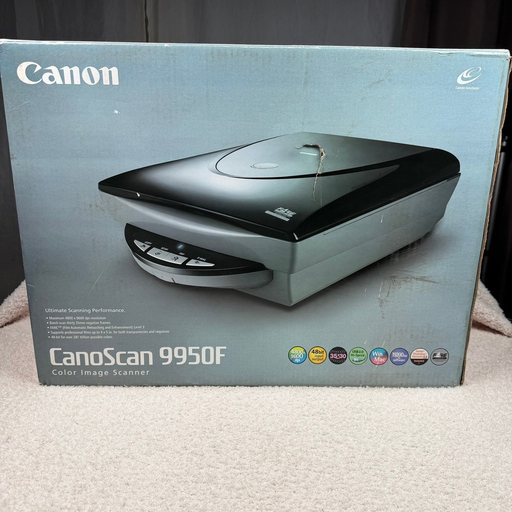 Canon CanoScan 9950F Color Image Film Scanner 4800x9600 dpi 35mm 4x5 Negative